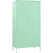 Syfax Garde-robe Vert menthe 90x50x180 cm Acier