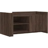 vidaXL Table basse marron imitation chêne 100x50x50 cm Bois composite