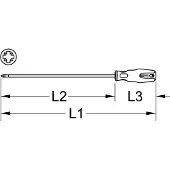 Ks Tools 159.1158 1591158 Phillips screwdriver PZ 3 DIN ISO 8764