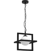 Milagro Suspension Diego noir et blanc 1xE14x40W en métal, dimensions : 90x25x25 cm, IP20,