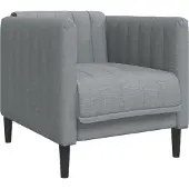vidaXL Fauteuil gris clair Tissu