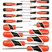 YATO Jeu de tournevis PH+plats+Torx 15 pièces