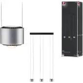 Paulmann Suspension , Aldan, dimmable, Métallique, Salon / séjour, Aluminium, Moderne