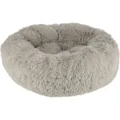 Kerbl Kuschelbett Fluffy (Farbe hellgrau, Höhe 19 cm, Durchmesser 76 cm) 80424