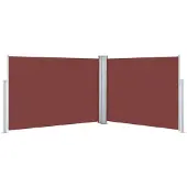 Syfax Auvent latéral rétractable Marron 100 x 1000 cm