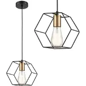 Toolight Lampe Suspendue APP1131-1CP Black Gold