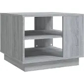 Syfax Table basse sonoma gris 55x55x43 cm bois d'ingénierie