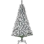 Black Box Arbre de Noël artificiel Millington - 127x127x230 cm - PVC - Vert glacé