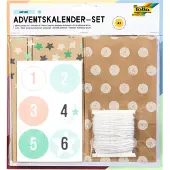Folia 9396 Adventskalender Bastel-Set "Nature" - 24 Tüten