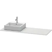 Duravit Console XSquare, 1 découpe à gauche, 1400x16x550mm, XS060GL3636
