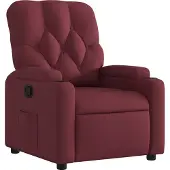 Syfax Fauteuil inclinable Rouge bordeaux Tissu