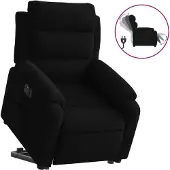Syfax Fauteuil inclinable électrique noir velours