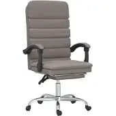 Syfax Fauteuil de massage inclinable de bureau Taupe Tissu