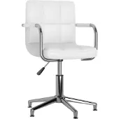 vidaXL Chaise de bureau Pivotante Blanc Similicuir