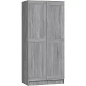 Syfax Garde-robe Sonoma gris 82,5x51,5x180 cm Bois d'ingénierie