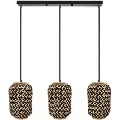 Toolight Lampe Suspendue APP1425-3CP Black