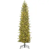 Black Box Trees Harma Sapin de Noël artificiel étroit avec lumières LED - H260 x Ø73 cm - Vert