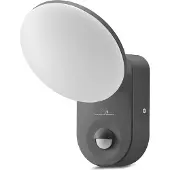 Macleans Applique murale LED avec détecteur de mouvement PIR et capteur crépusculaire Applique extérieure IP65 4000K blanc neutre (5W 1100lm)