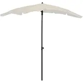 Syfax Parasol de jardin avec mât 200x130 cm sable