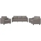 vidaXL Ensemble de canapés 3 pièces avec coussins Tissu Taupe