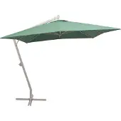 Syfax Parasol suspendu avec poteau en aluminium 300x300 cm vert