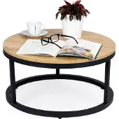 Northio Table basse loft industriel moderne 60 cm