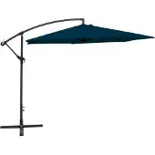 Syfax Parasol de jardin en porte-à-faux 3 m bleu