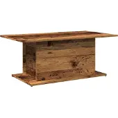 Syfax Table basse vieux bois 102x55,5x40 cm bois d'ingénierie
