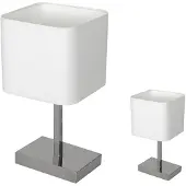 Milagro Lampe de table Napoli White/Chrome 1Xe27 Lampe de chevet