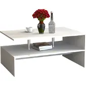 VCM Table basse en bois Sofatic Salle de séjour Table d'appoint Table basse Maliso L