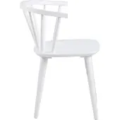 Ebuy24 Ida chaise de salle à manger bois blanc.