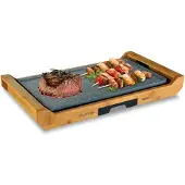 Sogo Bar-ss-1223 2200w 43x23 Cm Electric Grill Plate Marron One Size / EU Plug 220V