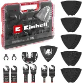 Einhell Coffret accessoires XLPlus Multi-Tools - 35 pièces - lames, racloir, ponçage - boîte de rangement