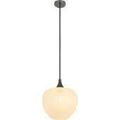 Globo Lighting Suspension anthracite Maxy avec verre blanc Ø 29cm