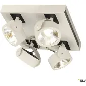 SLV KALU LED 4 Applique et plafonnier, square, blanc/noir, 3000K, 60