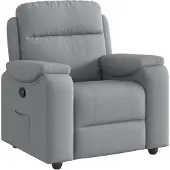 Syfax Fauteuil inclinable Gris clair Tissu