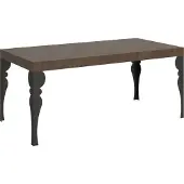 Itamoby Table Extensible 90X180/440 Cm Paxon Noyer Structure Anthracite
