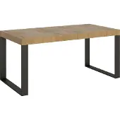 Itamoby Table Extensible 90X180/284 Cm Tecno Quercia Natura Structure Anthracite