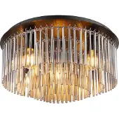 Globo Plafonnier noir Gorley avec verre Ø 50cm