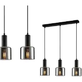 ITALUX Lustre Santia moderne noir PND-65342-3-BK+SG