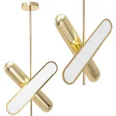 Toolight Lampe Suspendue Led APP832-CP Gold