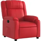 Syfax Fauteuil inclinable Rouge Similicuir