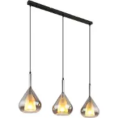 Globo Lighting Lampe à suspendre métal noir mat, 3x E27