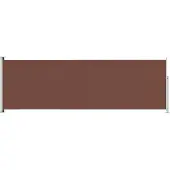 Syfax Auvent latéral rétractable de patio 200x600 cm Marron