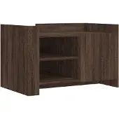 vidaXL Table basse chêne marron 80x50x50 cm bois d'ingénierie