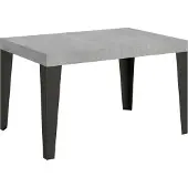 Itamoby Table Extensible 90X130/390 Cm Flame Cement Structure Anthracite