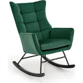 Halmar Fauteuil à bascule BAZALTO vert foncé