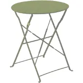 Oviala Table pliante en acier vert tilleul - Annecy