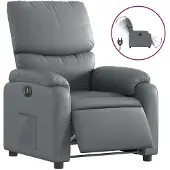 Sonstiges Fauteuil inclinable électrique Gris Similicuir
