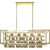 Toolight Lampe Suspendue APP1113-4CP Gold